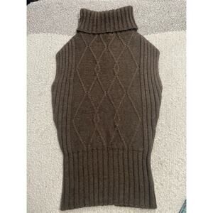 Fioreblu Wool Mohair Sweater Cowlneck Womens Sz Small Sleeveless Made in Italy